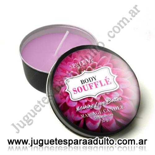 ACEITES Y LUBRICANTES, Lubricantes sexitive, Vela para masajes Souffle de frutillas Aceites y lubricantes, Lubricantes sexitive, Vela para masajes Souffle de frutillas